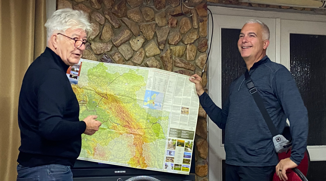 Sandor Koles introducing the PASS Delegation to the Carpathian Region